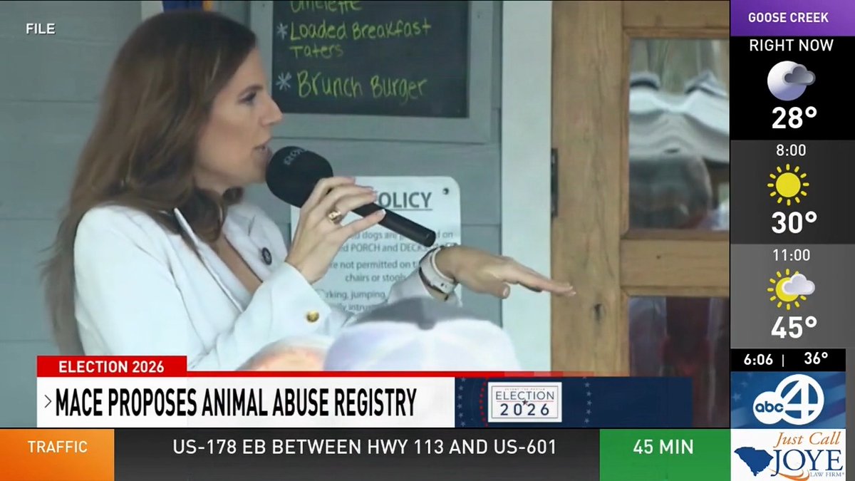 When I'm Governor, we'll create South Carolina's first Animal Abuse Registry. This list will help animal shelters, law enforcement, and breeders to identify convicted abusers and stop repeat offenders before they strike again. First-in-the-state protection for our animals. Law and Order legislation. South Carolina STRONG.