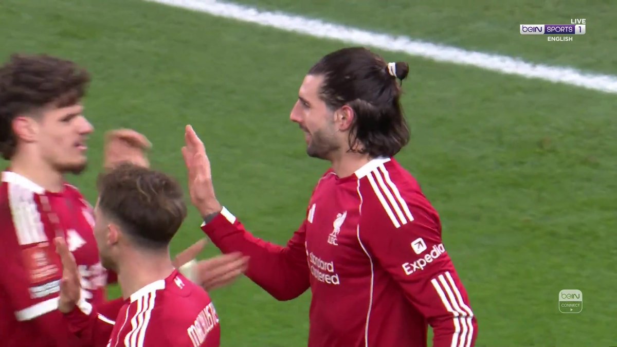 GOAL! A perfect pass from Mohamed Salah, and Szoboszlai doubles Liverpool’s lead 🔴 #FACup #LFC