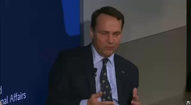 NOW - Poland's FM Radosław Sikorski says the U.S. should not impose its free speech values on Europeans: "In the U.S., it's almost absolute... whereas in Europe, for good historical reasons... we believe in freedom of speech with responsibility."