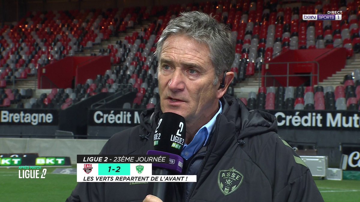 [📺 LIVE] 🇫🇷 #EAGASSE ⚽ Philippe Montanier heureux et fier de la prestation des siens ce soir sur la pelouse de Guingamp ! #beINLigue2