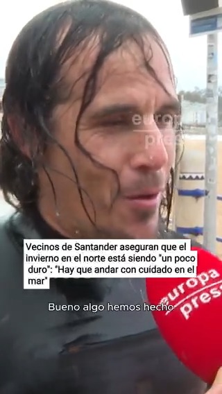 Vecinos de Santander aseguran que el invierno en el norte está siendo "un poco duro": 🗨️ "Hay que ir con cuidado con el mar" 🗨️ "El invierno está siendo un poco fastidioso" 🗨️ "Hay que moverse un poco"