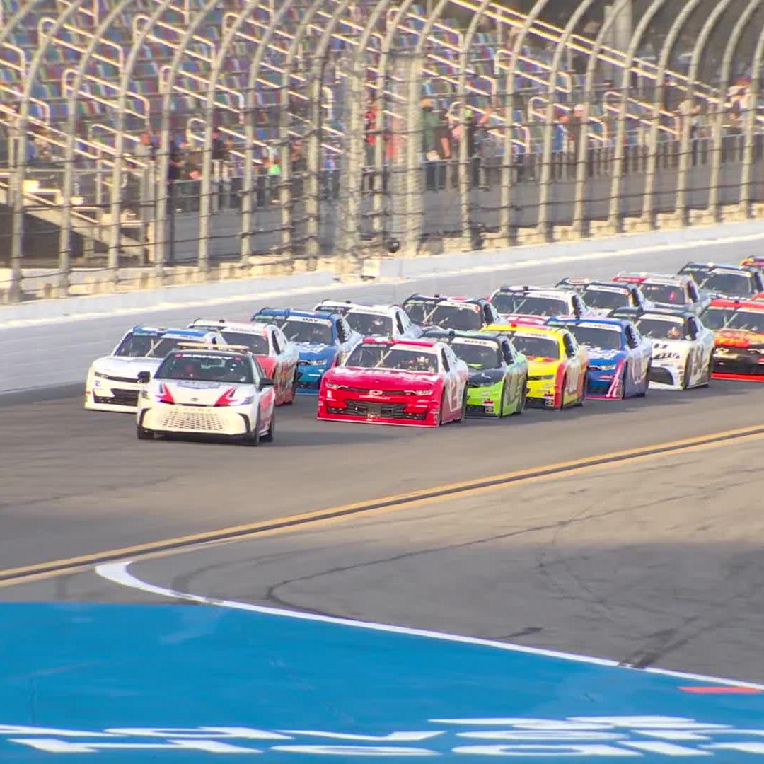 The green flag flies, but we've got trouble already! A multi-car accident puts us under an early yellow on The CW Sports.