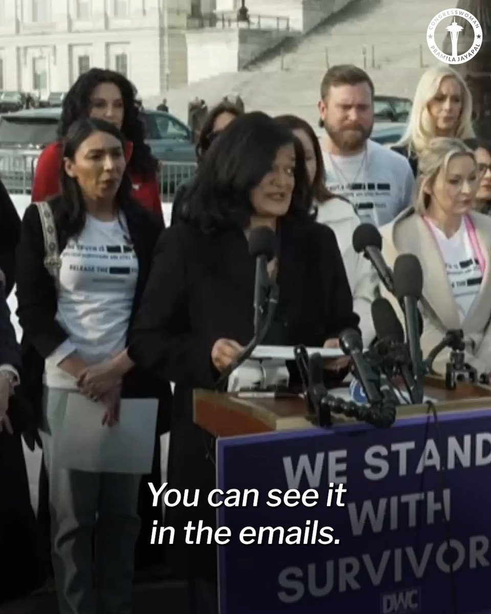 So many of the rich and powerful abusers in the Epstein files thought they were above the law and that they would never be caught. We will continue standing up and fighting until there is full accountability and justice.