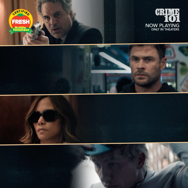 He doesn't let himself get caught. #Crime101 is now playing in theaters and IMAX everywhere. Get tickets now.