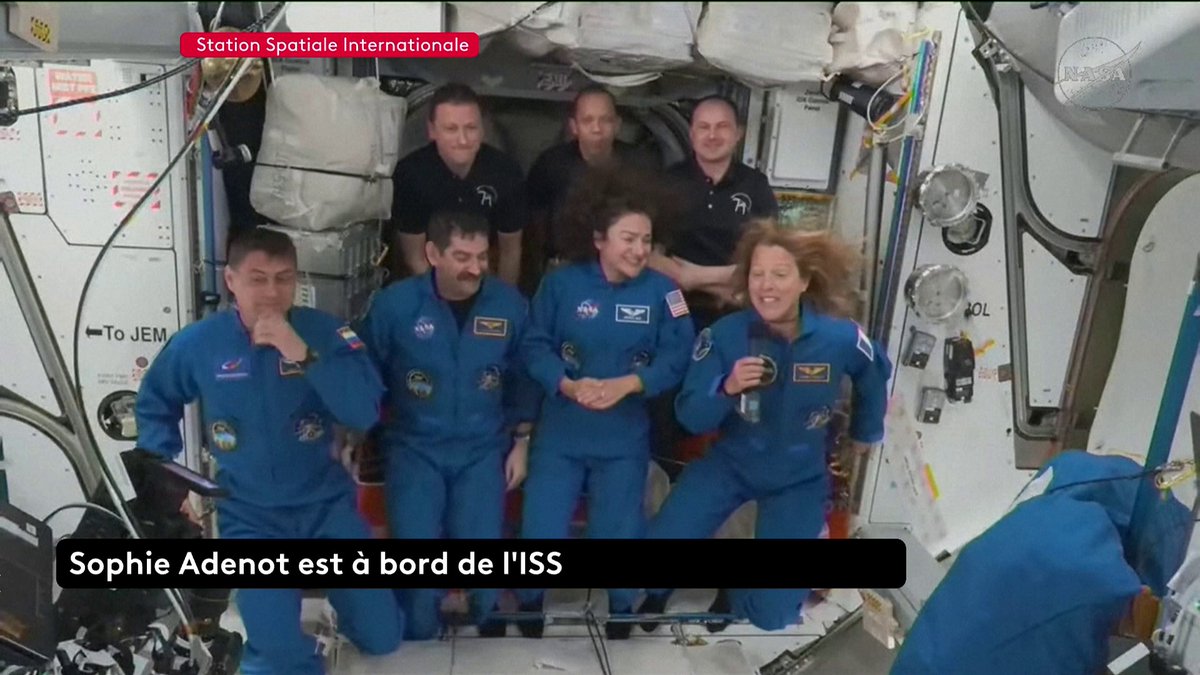 🔴 Espace : "La première fois qu’on a vu la Terre, c’était tout simplement époustouflant. La Terre est sublime vue d’ici. On ne voit aucune frontière, aucune limite de là-haut", déclare Sophie Adenot, astronaute française, depuis la Station spatiale internationale. #Canal16