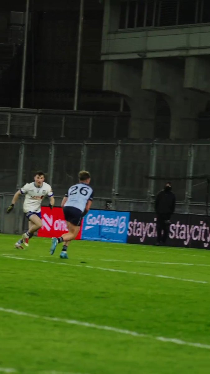 BANG 😮💨 Kilmacud Crokes GAA forward Joe Quigley with a match-winning rocket on his debut as our Senior Footballers beat Monaghan🔥👕 #UpTheDubs