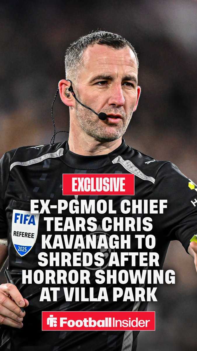 🤬 Ex-PGMOL chief absolutely destroys Chris Kavanagh after horror showing in Aston Villa-Newcastle showdown.