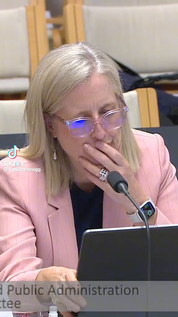 Another reason why we are fucked! Katy Gallagher finance minister. Just watch how stupid this woman is.