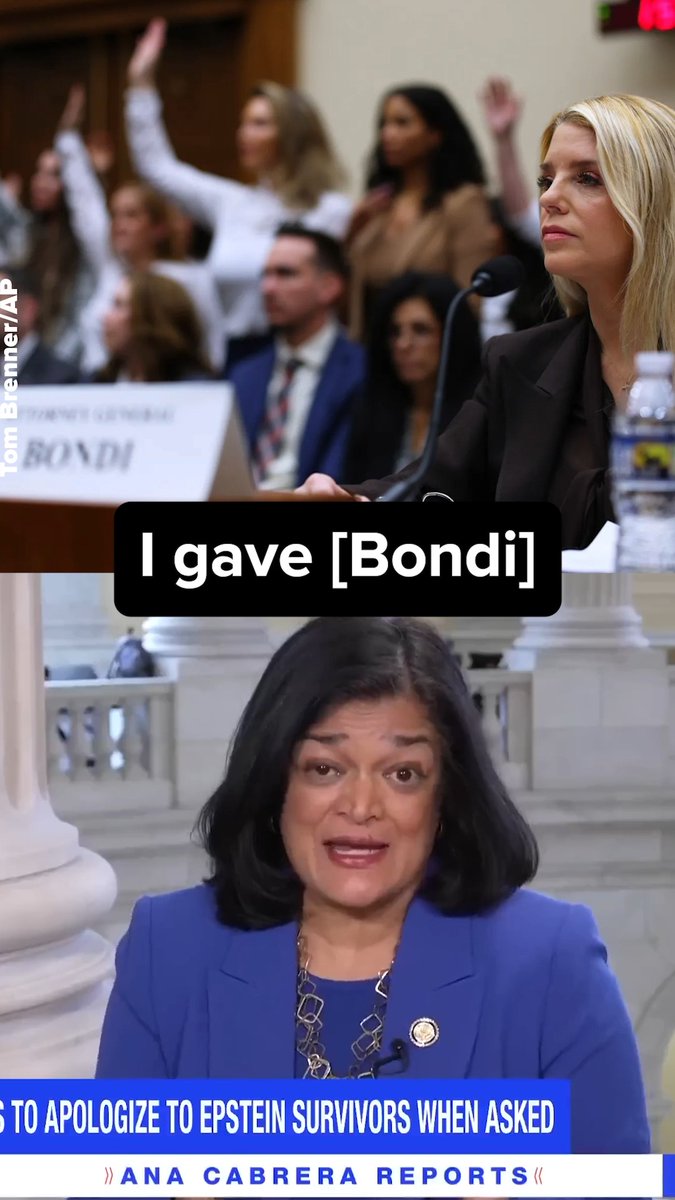 The cruelty and the pettiness that Pam Bondi showed the Epstein survivors in her hearing was stunning. She can’t even muster up a simple apology – how can we trust her to truly investigate and hold Epstein’s network accountable?