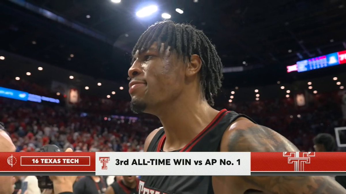 DOWN GOES NUMBER ONE 😱 No. 16 Texas Tech goes into Tucson and knocks off No. 1 Arizona‼️