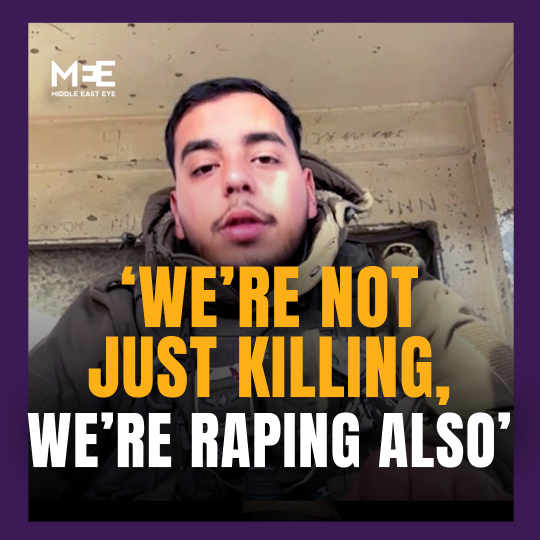 “We’re not just killing, we’re raping also, OK?” An American livestreamer shared a video in which an Israeli soldier states that soldiers are not only killing Palestinian women and children in Gaza, but also “raping them”