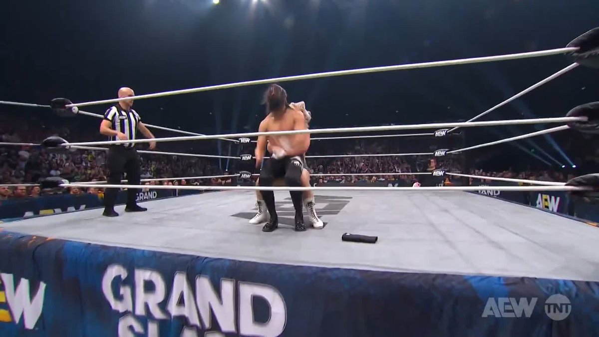 Say goodbye to your hair, YUTA! Watch #AEWGrandSlam Australia on TNT &amp; HBO Max