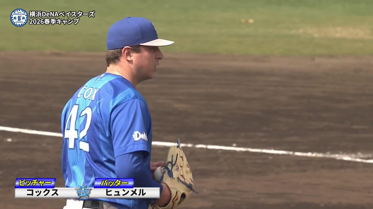 新外国人選手対決 🇺🇸コックスvs.🇺🇸ヒュンメル 🌸DeNA 春季キャンプ #baystars #だったらDAZN