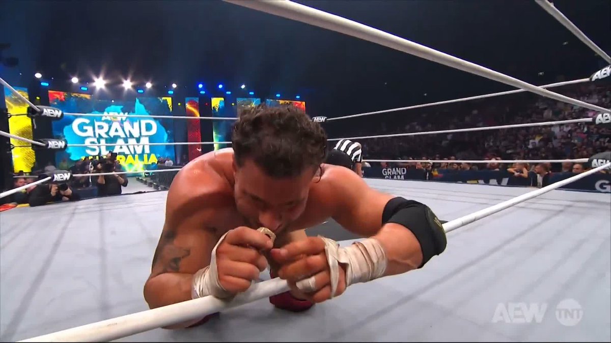 Not like this! Watch #AEWGrandSlam Australia on TNT &amp; HBO Max