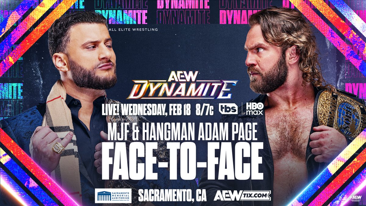 Hangman is signed and ready for #AEWRevolution, but is Maxwell Jacob Friedman™️ ready for Hangman? Watch the #AEWGrandSlam Australia replay RIGHT NOW on @SportsOnMAX!