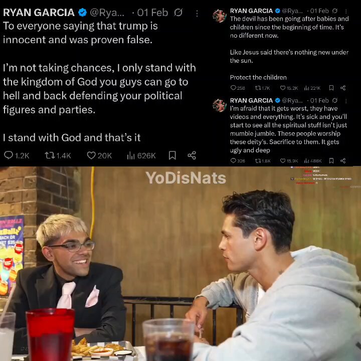 🚨:N3on gave flowers to Ryan Garcia for speaking up on the Epstein files in the open being an American 😳 On which Ryan Says " Release all the files as Americans we have right to know answers, you don't need to be protecting people no matter how big they are"😳💀