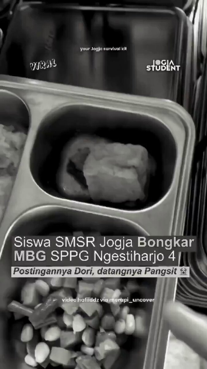 Postingnya Dori Goreng Tepung yang datang Pangsit. Lucunya ada yang malah komen: "...kurang bersyukur..." "...udah gratis banyak mau..." Heh, MBG itu ga Gratis. Itu diambil dari APBN, dari pemotongan anggaran di sektor2 lain.