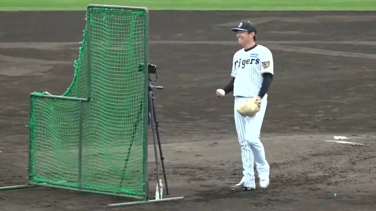 【具志川】 西勇投手が今キャンプ初めてライブBPに登板！福島選手らと対戦しました！ 虎テレでは春季キャンプをライブ配信