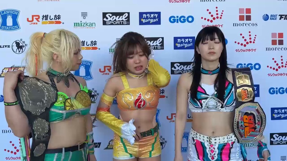 【2.15 静岡大会試合後コメント】 水森由菜「私もタバタとやったけどいい味持ってる」 さくらあや「アピールしてきましたね。ちょっとコズエン向きじゃないですか？勧誘してみようかな」 水森由菜「華はすごいあるよね。ハイスピードとか興味あったりする？」 さくらあや「コズエン増員計画！」