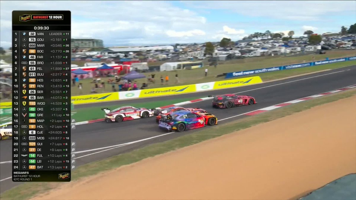Gounon into Van der Linde and GMR leads! LIVE 📺 #IGTC | #B12Hr 🦘