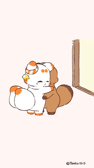 日常 🎶mini mini kawaii pop by 蒲鉾さちこ #てnこ #ぽnきち #二尾の小狐