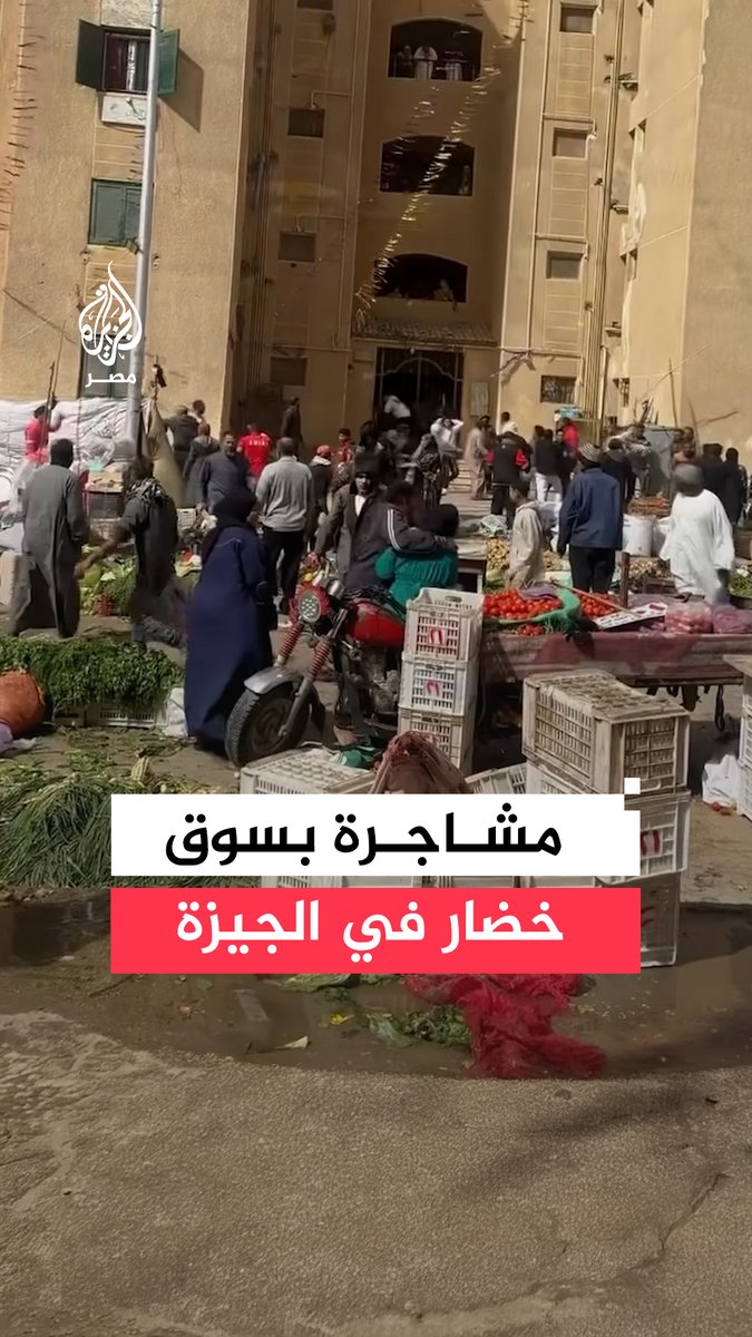 ضبط أطراف مشاجرة اندلعت بين تجار في سوق الخضار بالحجارة والعصي بمدينة 6 أكتوبر في محافظة الجيزة
