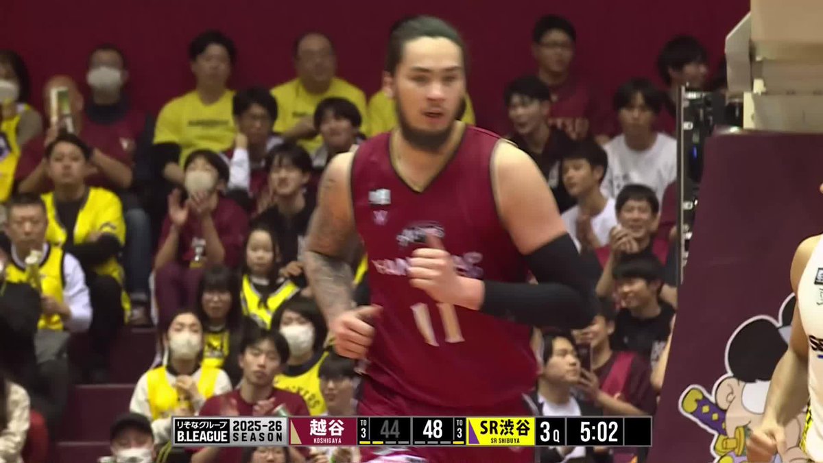 抜群のコンビネーション👊 越谷#7 松山のオシャパスから#11 ソットのダンク！ 松山駿(Shun Matsuyama) Kai Sotto - Pro Basketball Player 越谷アルファーズ 📡バスケットLIVEで生配信中 #Bリーグ #りそなグループ