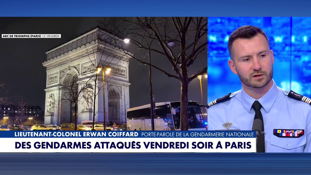 Lieutenant-colonel Erwan Coiffard, porte-parole de la gendarmerie nationale : «Sur l'année 2025, on a dépassé la barre symbolique des 10.000 gendarmes blessés», dans #LaMatinaleWE