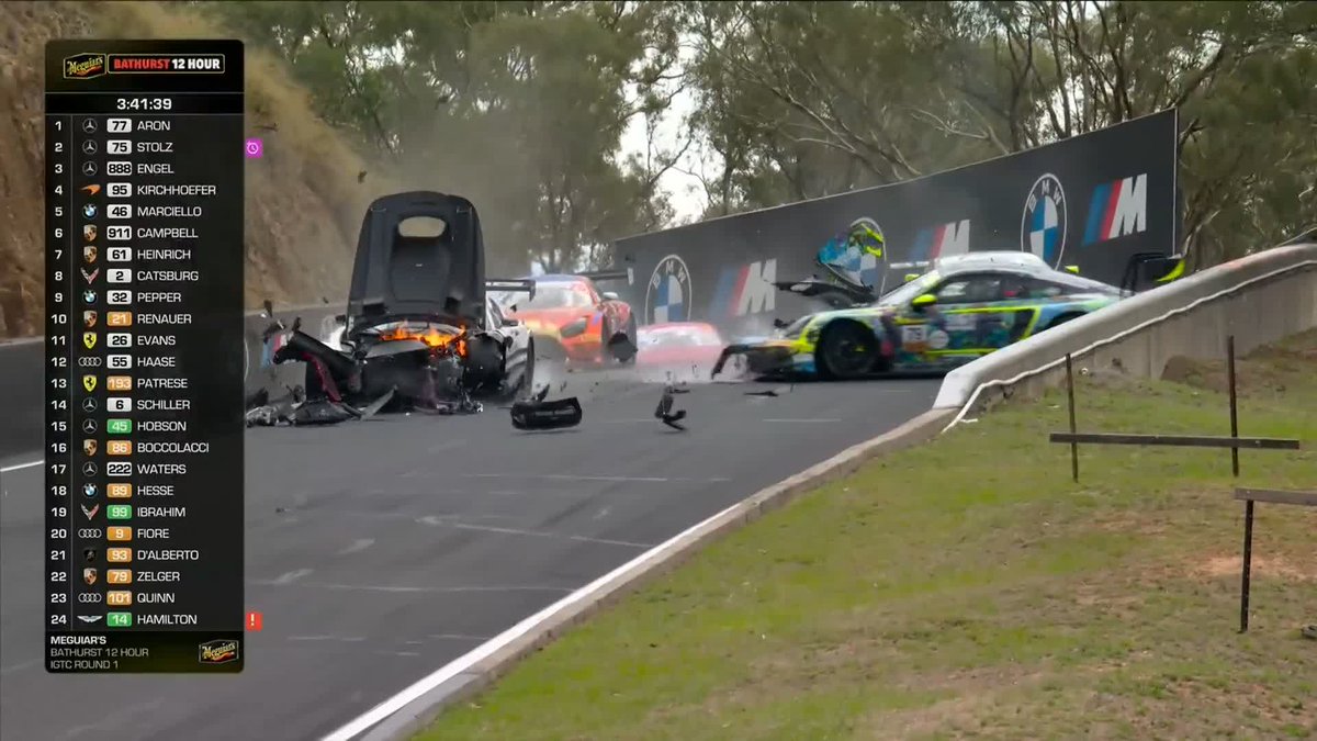 One of the scariest racing moments we've seen in a while at Bathurst 😳 Grateful that everyone walked away 🙏 (via Intercontinental GT Challenge)