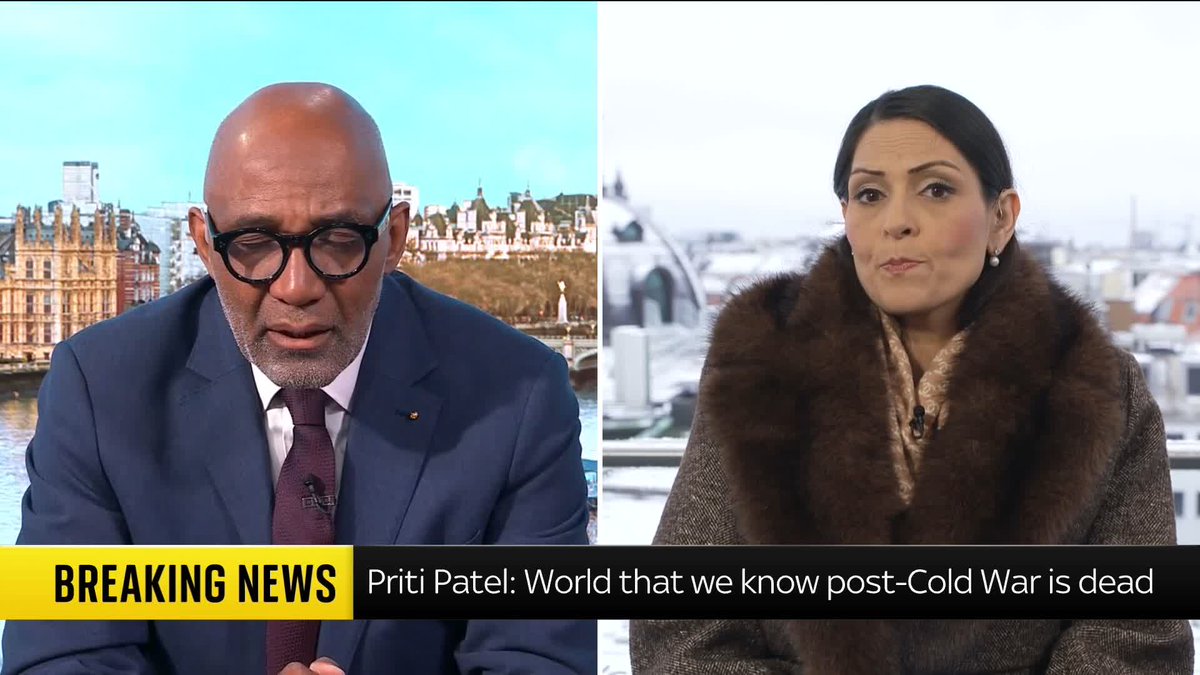 "We cannot be divisive at a time when we all need to be working together." Shadow foreign secretary Priti Patel calls for stronger unity despite concerns over whether the U.S. under Donald Trump is a reliable ally. Trevor Phillips 📺 Sky 501