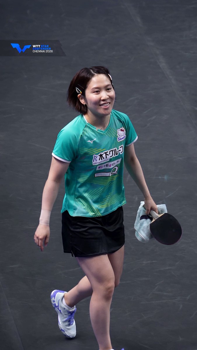 Winning the match and winning hearts 🥰👋 #WTTChennai #TableTennis