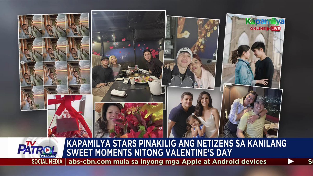 Umaapaw ang kilig ng netizens sa Valentine's Day post sa social media ng ilang Kapamilya stars, na kani-kaniya ang flex ng sweet moments.