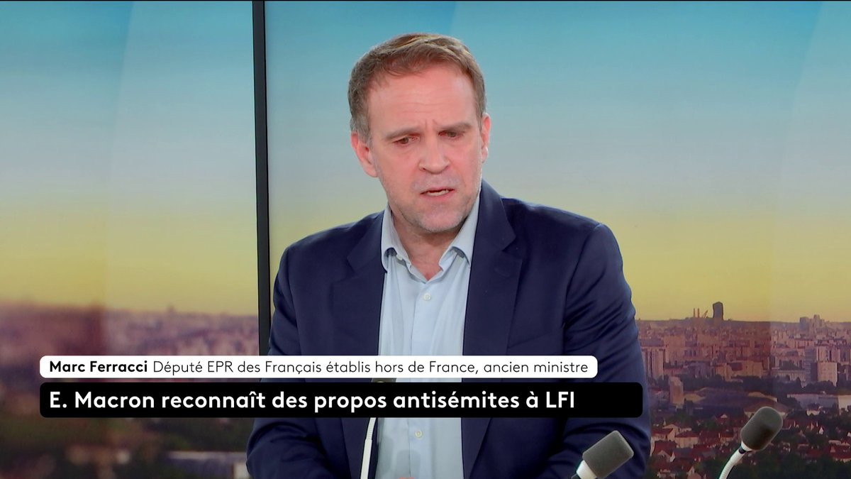 🔴🗣 "Il y a un penchant antisémite dans ce parti [LFI] (...) les principes fondamentaux de notre République, aujourd'hui, LFI ne les respecte pas", affirme Marc Ferracci, député EPR. #canal16