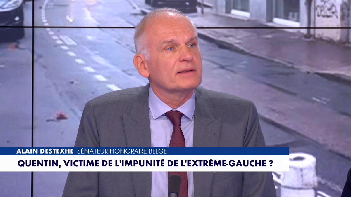 Alain Destexhe, sénateur honoraire belge : «La violence d'extrême droite est extrêmement marginale», dans #MidiNewsWE