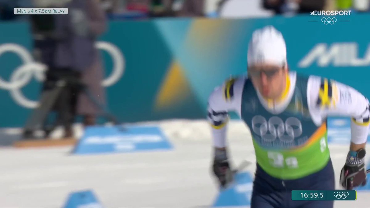 Calle Halfvarsson växlar ut på andrasträckan på tionde och sista plats efter en riktig mardrömsstart 🇸🇪 📲 Streama hela OS i Milano Cortina 2026 på HBO Max och se det bästa på Eurosport 1.