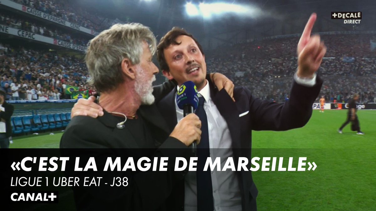 « C’est la magie de Marseille » C’était contre RC Strasbourg … il y a 4 ans. On était si bien 💙🤍 #OMRSCA | #TeamOM
