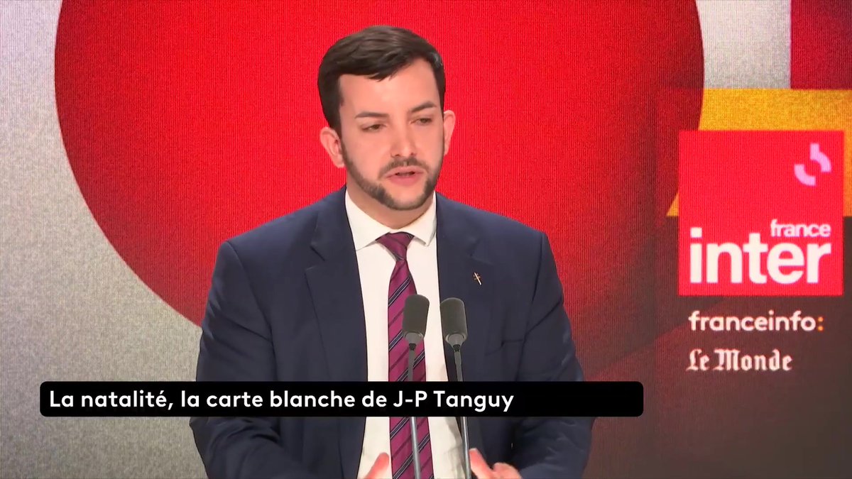 Jean-Philippe Tanguy : "La meilleure chance de relancer la natalité dans notre pays, c'est l'égalité hommes/femmes" #QuestionsPol