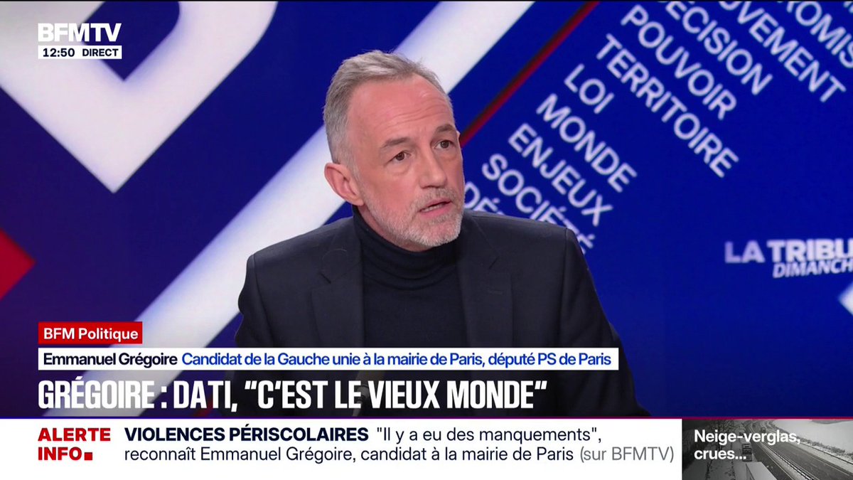 💬 "Je veux en finir avec cette droite et cette politique des magouilles" Emmanuel Grégoire estime que Rachida Dati, "c'est le vieux monde"
