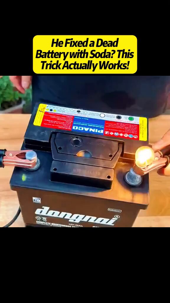 Fixed a dead battery with soda? This trick actually works!