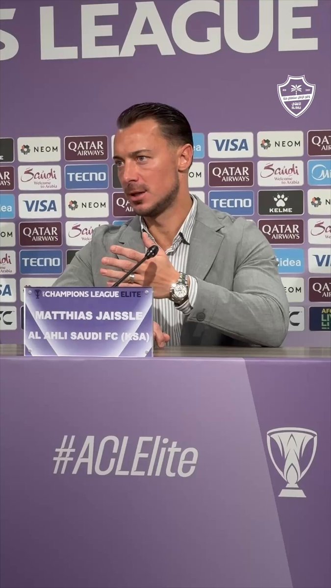 مدربنا ماتياس يايسله والحارس عبد الرحمن الصانبي يتحدثان عن التحضيرات للمباراة في #دوري_أبطال_آسيا_للنخبة 🗣️ #الأهلي_شباب_الأهلي
