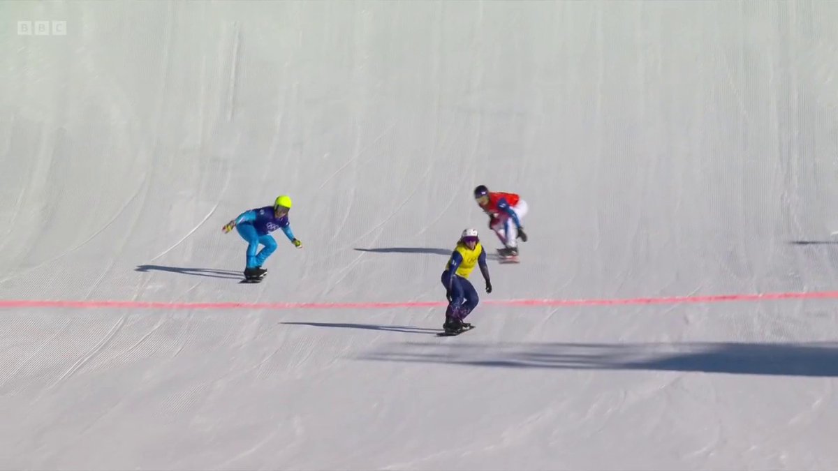 GOLD. MEDAL. 🥇 Charlotte Bankes and Huw Nightingale WIN the mixed team snowboard cross! What a moment!