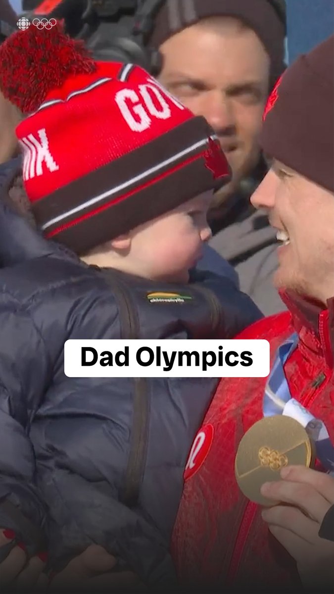 Dad takeover on the dual moguls podium at #MilanoCortina2026 🥹❤️