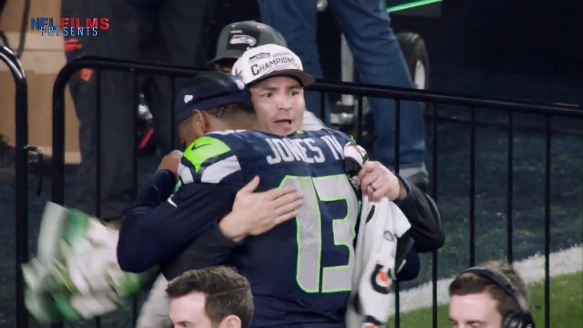 One week ago 🏆 The best of the Seattle Seahawks Mic'd Up Super Bowl Celebrations! #NFLFilmsPresents