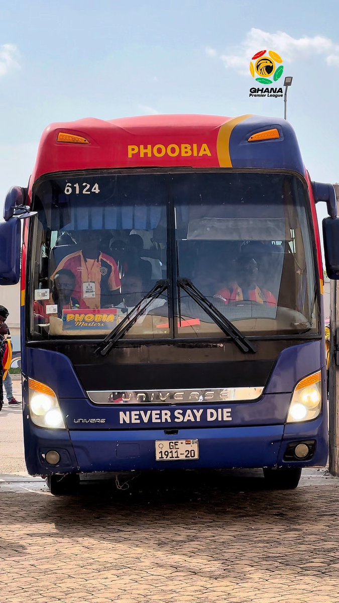 🚍🌈See aura as the Phobians touchdown at Baba Yara Sports Stadium. #GPL #SuperClash