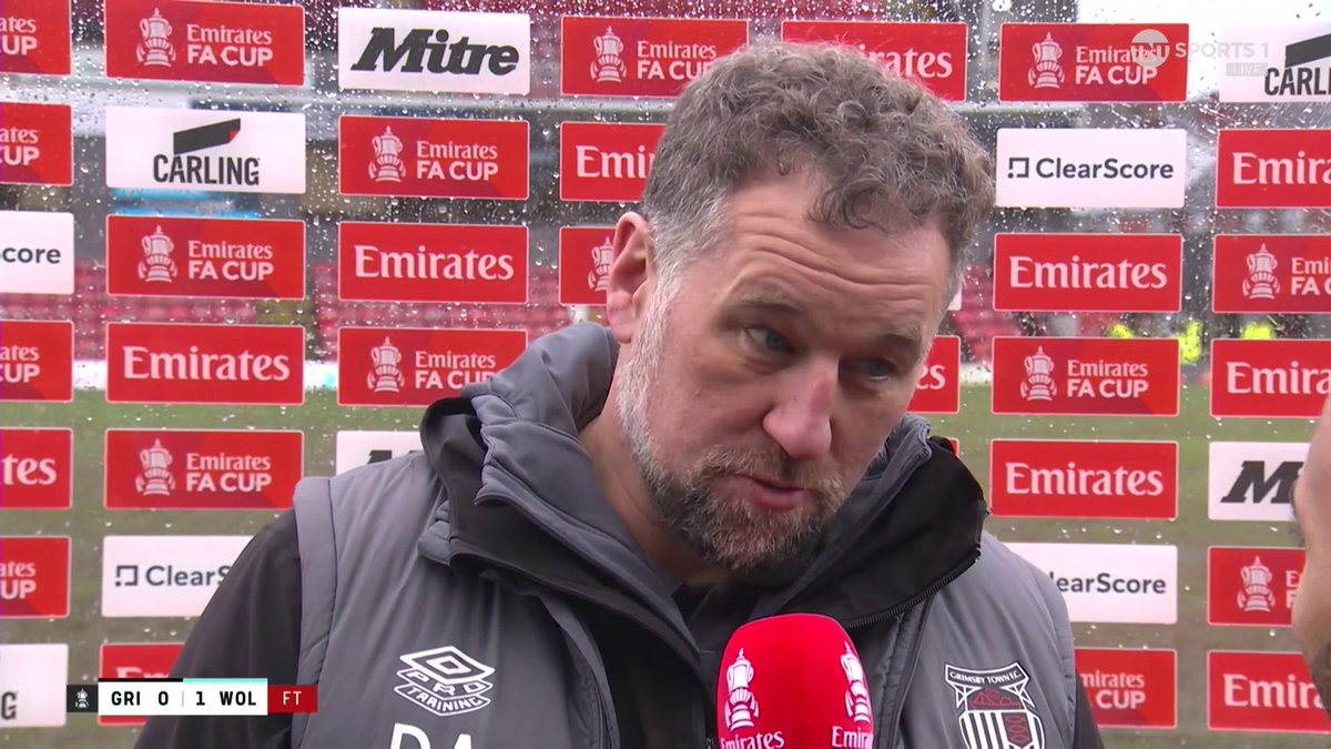"To get to the fourth round of both domestic cup competitions is a terrific achievement for a club of our size" David Artell is proud of his players following Grimsby's 1-0 loss against Wolves 👏 🎙Liam MacDevitt | 📺 TNT Sports & discovery+ UK