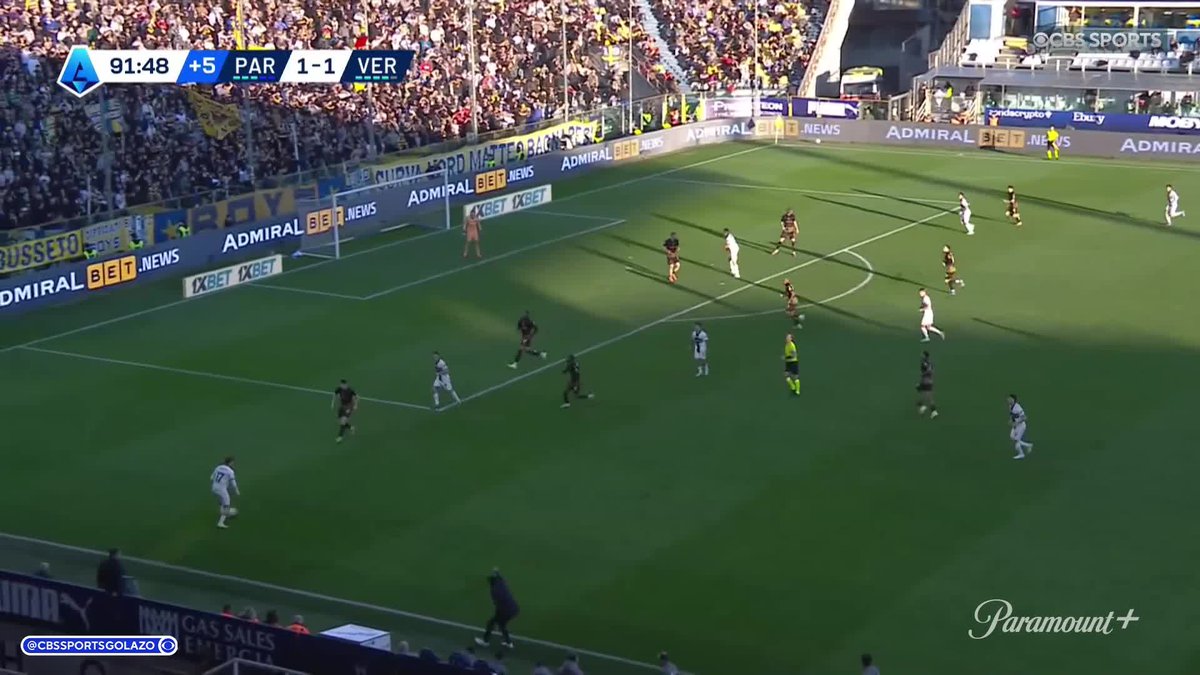 MATEO PELLEGRINO WINS IT FOR PARMA IN THE 92ND MINUTE 🟡🔵