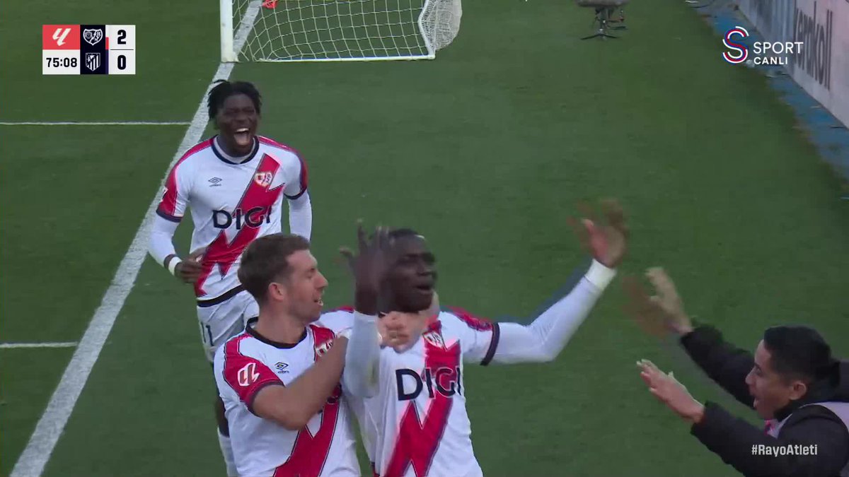 👀 79' Rayo Vallecano 3-0 Atletico Madrid