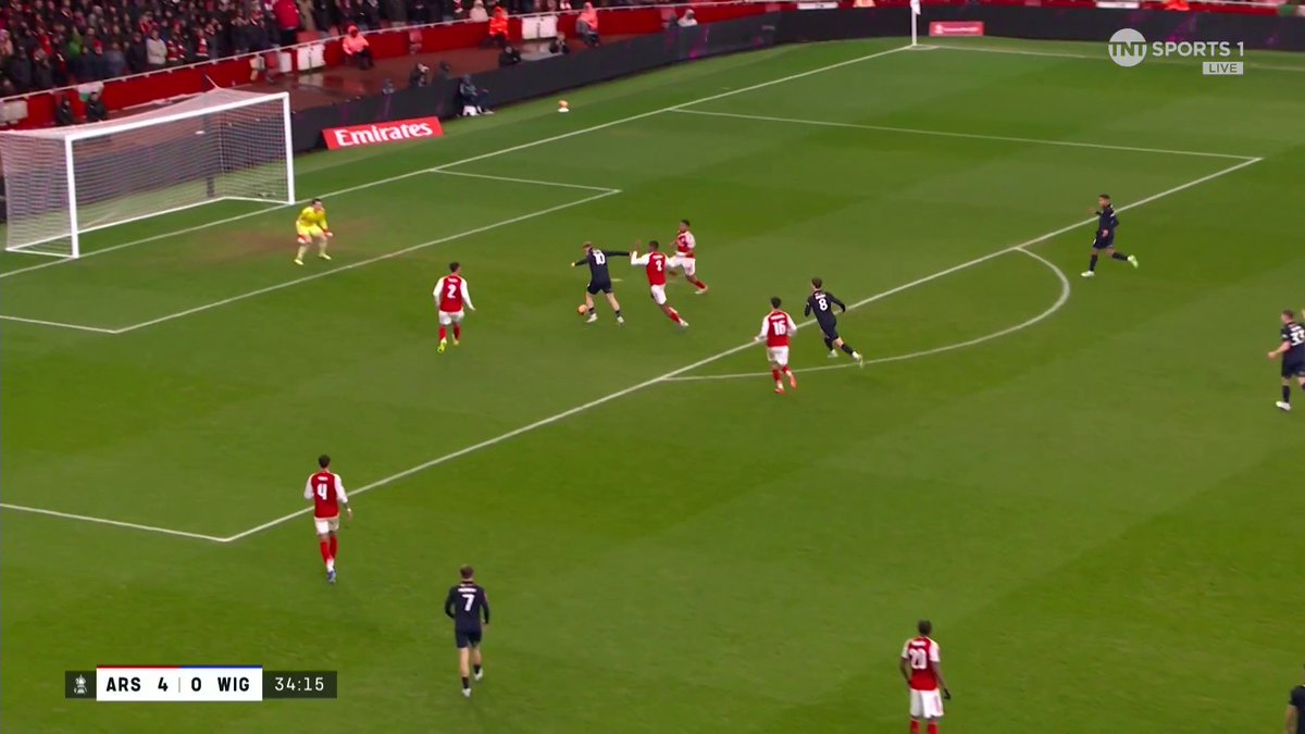 What a chance Joe Taylor 😱 Kepa does brilliantly to keep his clean sheet in tact as Joe Taylor goes clear through but can't beat the Spaniard. 📺 TNT Sports &amp; discovery+ UK