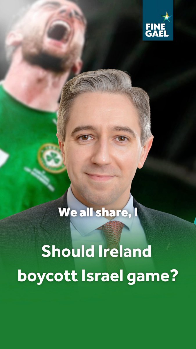 Ireland’s view on Israel is very clear in terms of its actions in Gaza, but we need to be able to decouple that from sport. 🗣️ Simon Harris TD