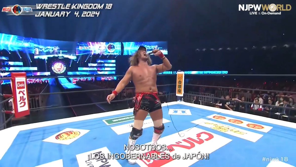 SANADA saving Tetsuya Naito's roll call at the climax of Wrestle Kingdom 18 hit so fucking good